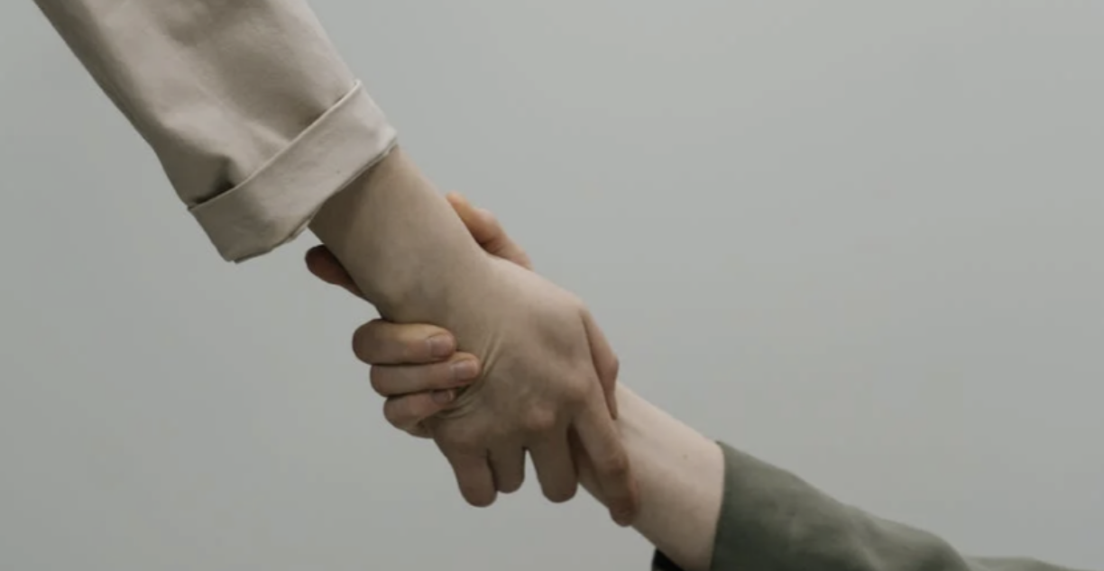 Two shaking hands